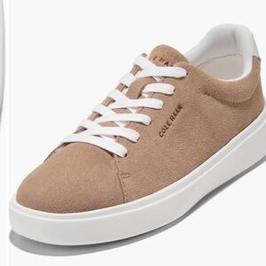 NWT Cole Haan Grand Crosscourt Traveler Light Brown Suede Sneakers Sz 8